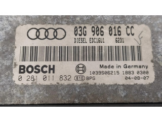 Блок управления двигателя 03G906016CC, 0281011832   Audi A3 S3 8P