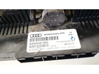 Блок управления климат-контролем 8p0820043d, 412206018011   Audi A3 S3 8P