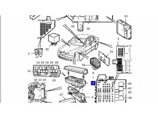 Блок предохранителей  12757109   Saab 9-3 Ver2    