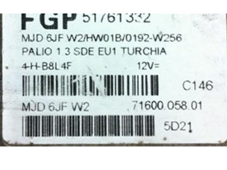 Řídící jednotka 51761332, 7160005801   Fiat Palio 2010