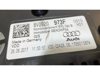 Панель приборов 8V0920973F, 1755010874   Audi A3 S3 8V       