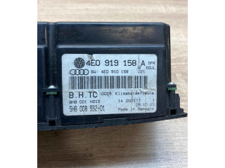 Блок управления климат-контролем 4E0919158A, 5HB00855201   Audi A8 S8 D3 4E