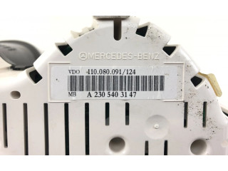 Přístrojová deska  Mercedes-Benz SL R230 2006 110080091124, A2305403147  