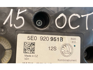 Přístrojová deska  Skoda Octavia Mk3 (5E) 2014 5E0920951B, A2C53427456  