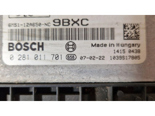 Блок управления 6M5112A650NA, 0281011701   Ford Focus