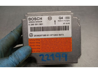 Блок подушек безопасности 2038207385, 0285001881BOSCH   Mercedes-Benz CLK A209 C209