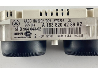 Блок управления климат-контролем A1638204289   Mercedes-Benz ML W163