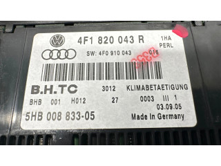 Блок управления климат-контролем 4F1820043R, 4F0910043   Audi A6 S6 C6 4F