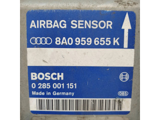 Блок подушек безопасности 8A0959655K, 0285001151   Audi 80 90 S2 B4