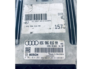 Řídící jednotka 03G906016MH, 0281014261   Audi A4 S4 B7 8E 8H 2006