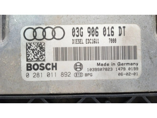 Блок управления двигателя 03G906016DT, 0281011892   Audi A3 S3 8P