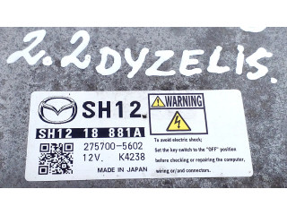 Блок управления двигателя SH1218881A, 2757005602   Mazda 3 II