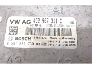 Блок управления двигателя 4G2907311C, 0281031730   Audi A6 S6 C7 4G