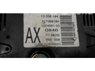 Дисплей    13208194AX   Opel Astra H