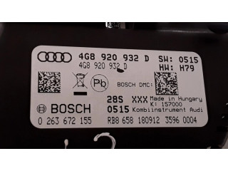 Přístrojová deska  Audi A6 S6 C7 4G 2013 4G8920932D, 0263672155  