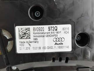 Панель приборов 8V0920972Q   Audi A3 S3 8V       