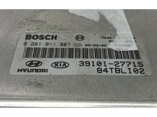 Řídící jednotka 39101-27715, 0281011807   Hyundai Getz 2005