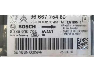 Блок подушек безопасности 0285010704, CENTRALITAAIRBAG   Peugeot 3008 I