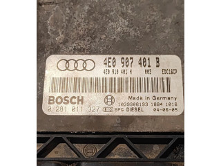 Řídící jednotka 4E0907401B, 0281011327   Audi A8 S8 D3 4E 2002