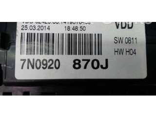 Přístrojová deska  Volkswagen Sharan 2014 7N0920870J  