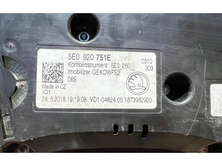 Přístrojová deska  Skoda Octavia Mk3 (5E) 2016 5E0920751E  