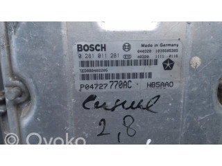 Řídící jednotka 0281011281, P04727770ACHB5AA0   Chrysler Voyager 2002