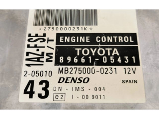 Řídící jednotka 8966105431, MB2750000231   Toyota Avensis T220 2001