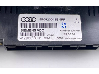 Блок управления климат-контролем 8P0820043E   Audi A3 S3 A3 Sportback 8P
