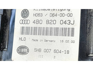 Блок управления климат-контролем 4B0820043J, 5HB00760418   Audi A6 Allroad C5