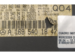 Přístrojová deska  Mercedes-Benz A W169 2005 A1695401847  