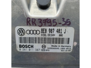 Блок управления двигателя 8E0907401J, 0281011387   Audi A6 S6 C5 4B