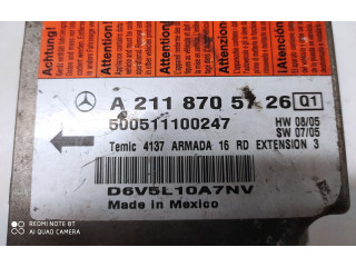 Блок подушек безопасности A2118705726, 500511100247   Mercedes-Benz E W211