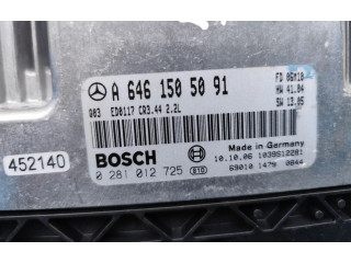 Блок управления двигателя A6461505091, 0281012725   Mercedes-Benz CLK A209 C209