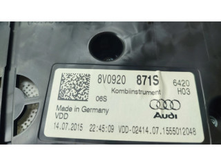 Панель приборов 8V0920871S   Audi A3 S3 8V       