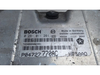 Řídící jednotka 0281011281, P04727770AC   Chrysler Voyager 2002
