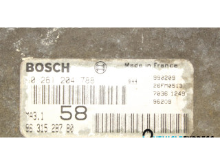 Блок управления двигателя 9631528780, 0261204788   Citroen Saxo