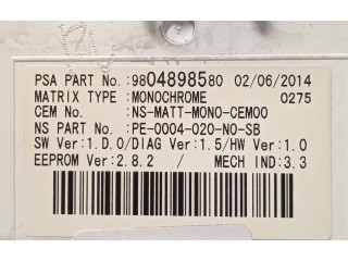 Přístrojová deska  Peugeot 5008 2014 9806268180, 9804898580  