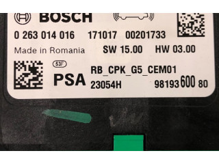 Vstřikovač 9819360080, 0263014016   Opel Grandland X    F12XHT(EB2ADTS) 