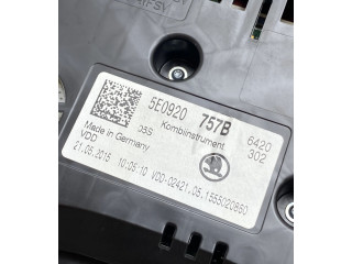 Přístrojová deska  Skoda Octavia Mk3 (5E) 2016 5E0920757B  