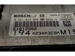 Řídící jednotka 51812902, 0281012963   Fiat Croma 2009