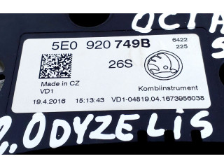 Přístrojová deska  Skoda Octavia Mk3 (5E) 2016 5E0920749B  