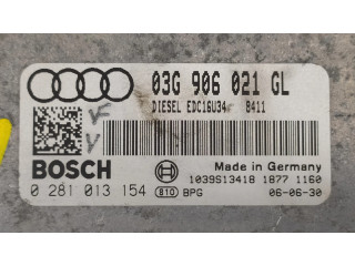 Блок управления двигателя 03G906021GL, 0281013154   Audi A3 S3 8P