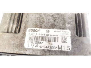 Řídící jednotka 51812902, 0281012963   Fiat Croma 2008