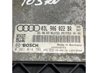 Блок управления двигателя 03L906022BR, 0281014708   Audi A3 S3 A3 Sportback 8P