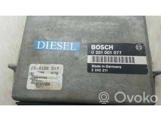 Řídící jednotka 0281001077, 2242211   BMW 3 E30 1990