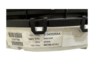 Přístrojová deska  Volvo V60 2013 31343325AA, 36001836  