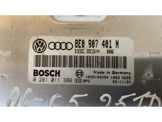 Блок управления двигателя 8E0907401N, 1039S04294   Audi A6 S6 C5 4B