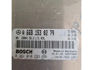 Блок управления двигателя A6681530279, 28RTF000   Mercedes-Benz A W168