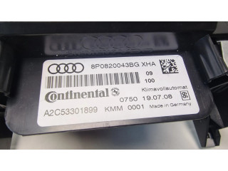 Блок управления климат-контролем 8P0820043BG   Audi A3 S3 A3 Sportback 8P