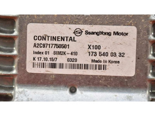 Блок управления двигателем Блок управления 1735400332, 1735400332   SsangYong Tivoli